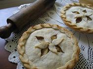Apple Pie with Leaf Top crust